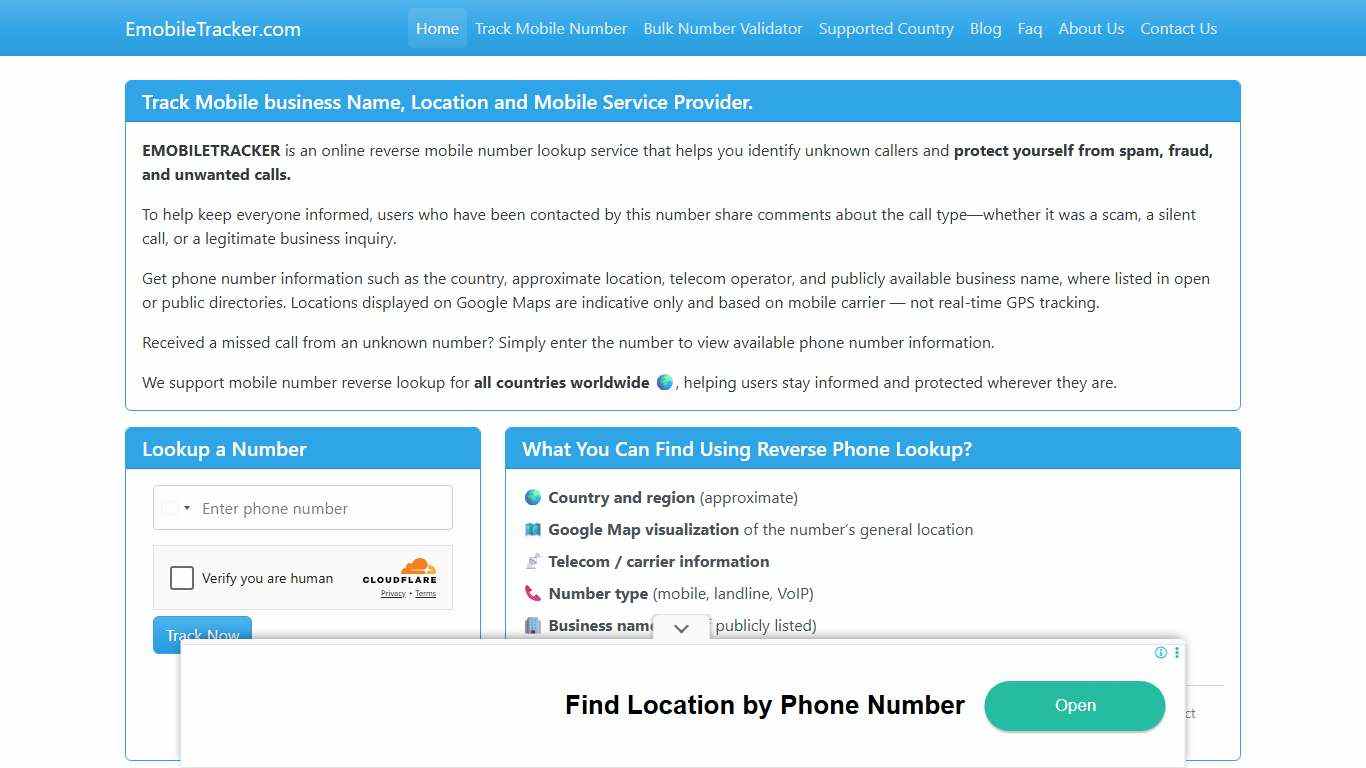 Mobile Number Tracker Find Owner Name and Location on Google Map.